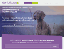 Tablet Screenshot of animalid.eu